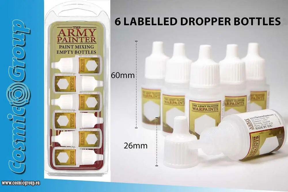 Paint Mixing Empty Bottles - Figurine